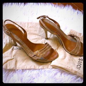 Authentic Louis Vuitton slingback sandals